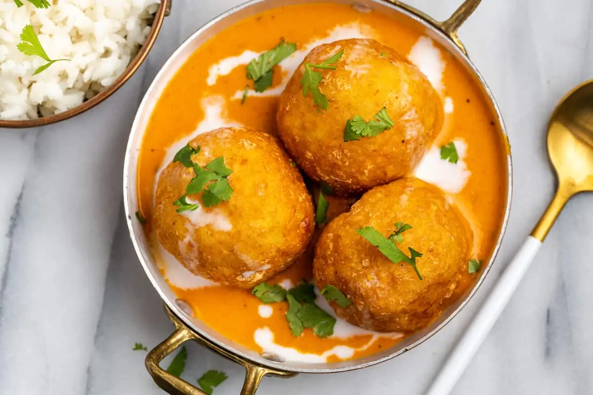Malai Kofta - Vegetarian Indian dish at Daawat Authentic Multi Kitchen & Bar restaurant Edmonton